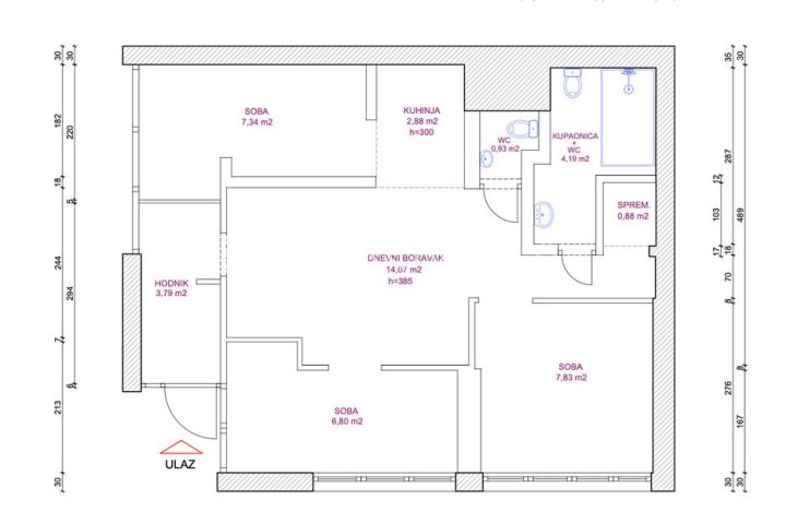 Business premises for sale 54 m² – Poljanice