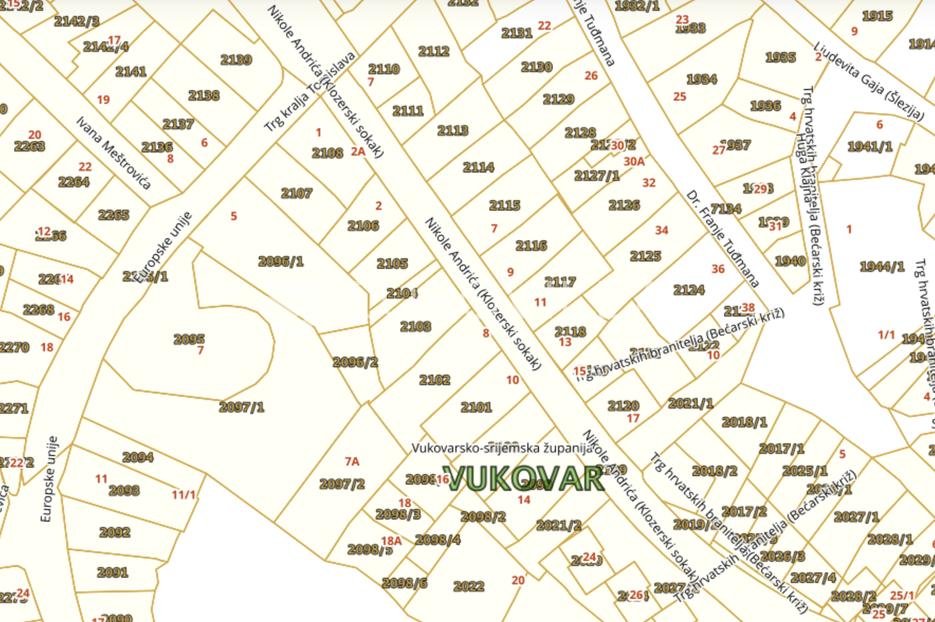 Parcela Naprodaj - Vukovarsko-srijemska Vukovar