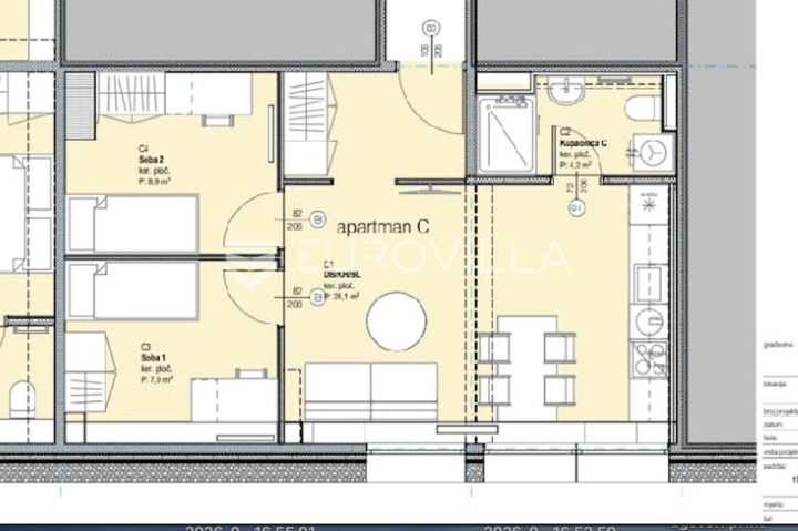 Apartma na predaj 50 m² – Trešnjevka