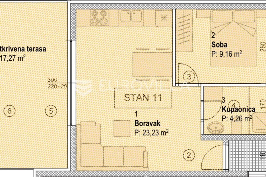 Apartmán Na predaj -  Povljana