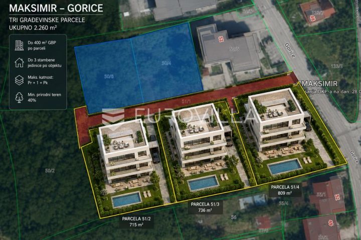 Parcela na predaj 2260 m² – Maksimir