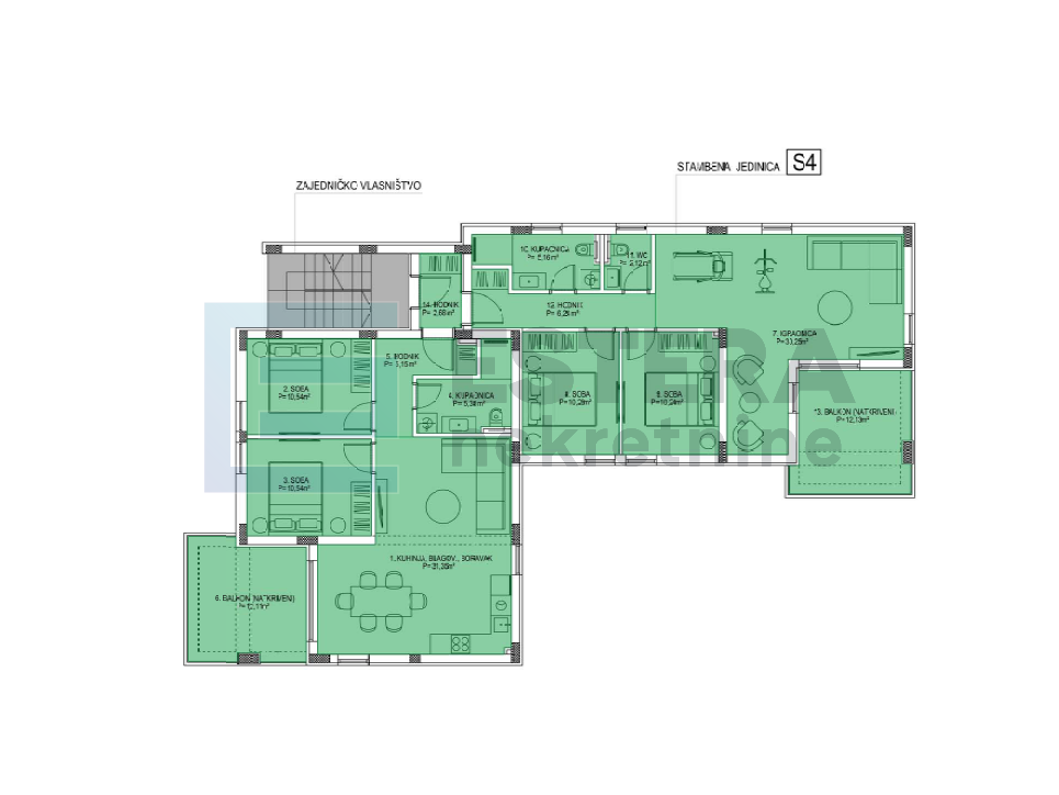 Flat For sale -  Petrčane