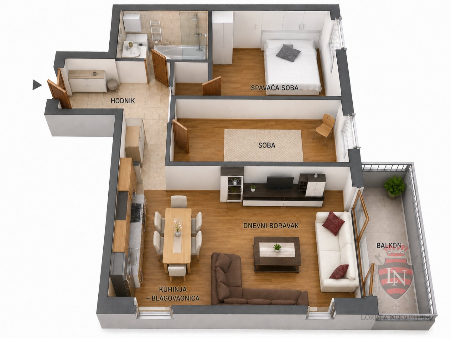 Appartement À louer - Grad Zagreb Stenjevec