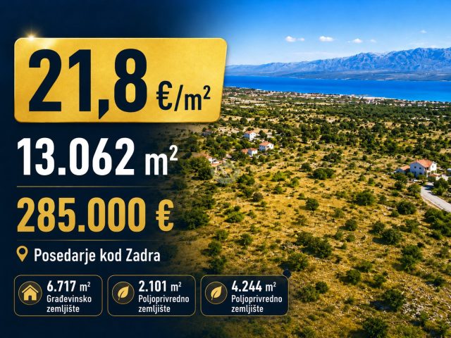Zemljište na prodaju 13 m² – Posedarje