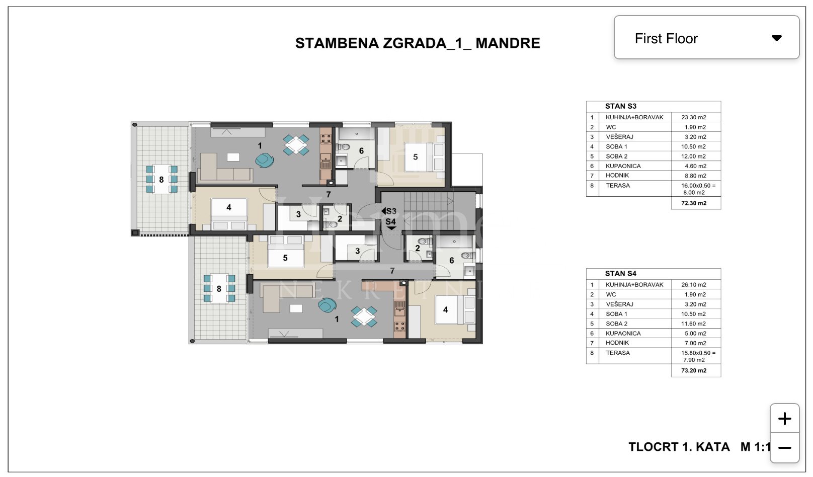 Apartma Naprodaj -  Mandre