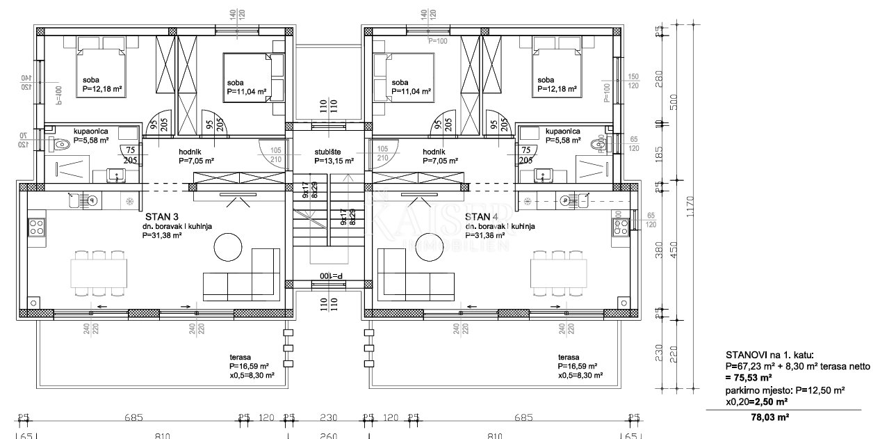 Apartment Zu verkaufen - Zadarska Sukošan