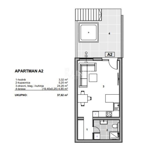 Apartment Zu verkaufen - Splitsko-dalmatinska Trogir - foto 4/9