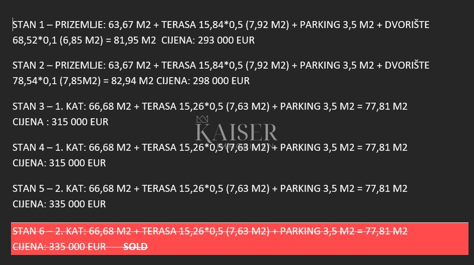 Apartma Naprodaj - Šibensko-kninska Rogoznica