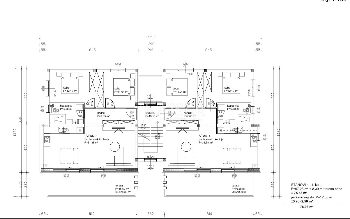 Apartma Naprodaj - Zadarska Sukošan