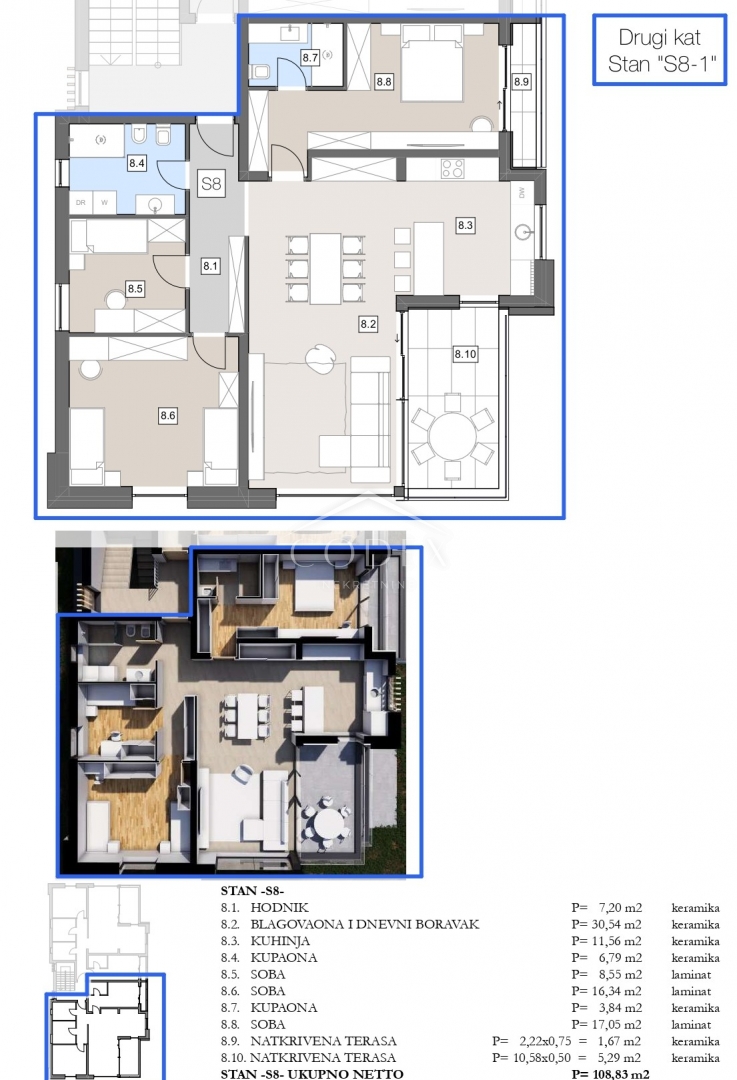 Apartmán Na predaj -  Labin