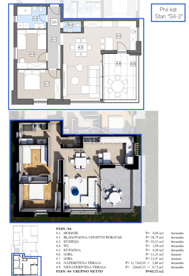 Apartmán Na predaj -  Labin