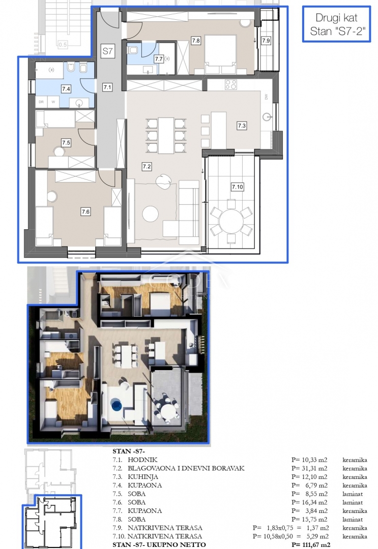 Apartmán Na predaj -  Labin