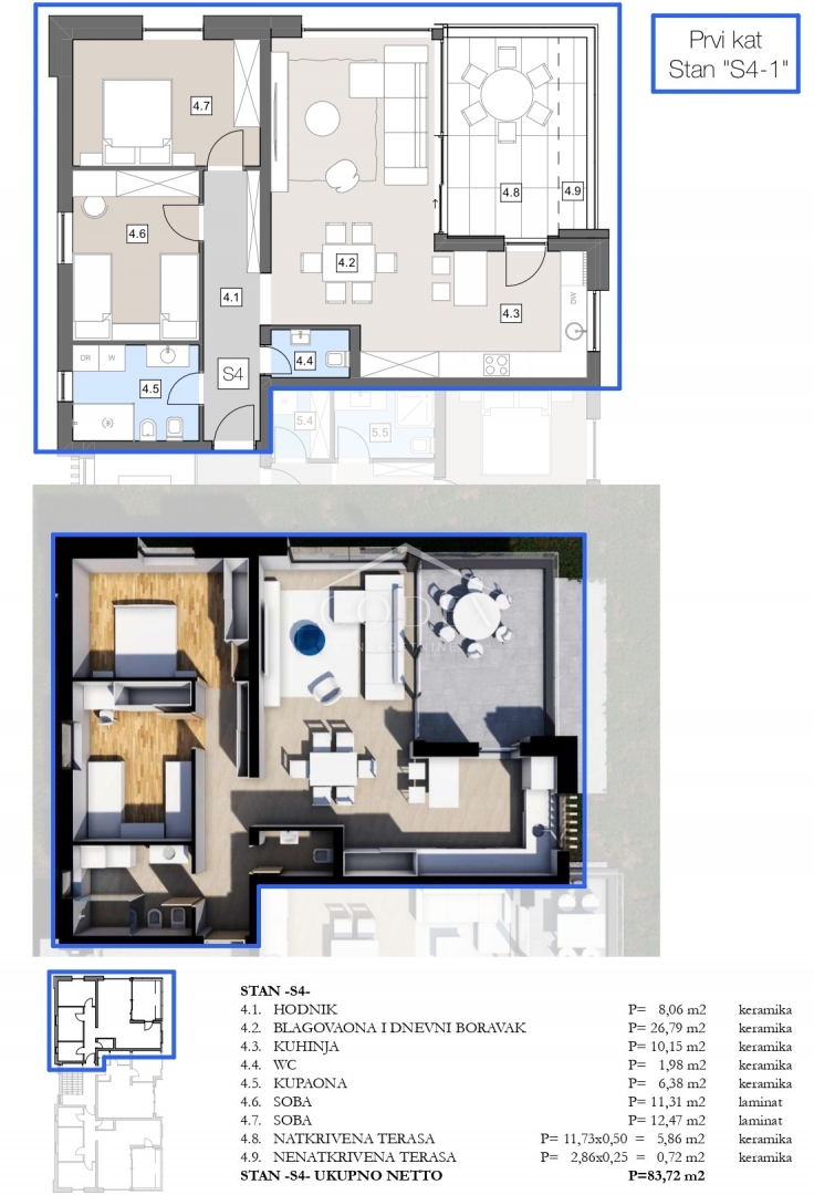 Apartmán Na predaj -  Labin