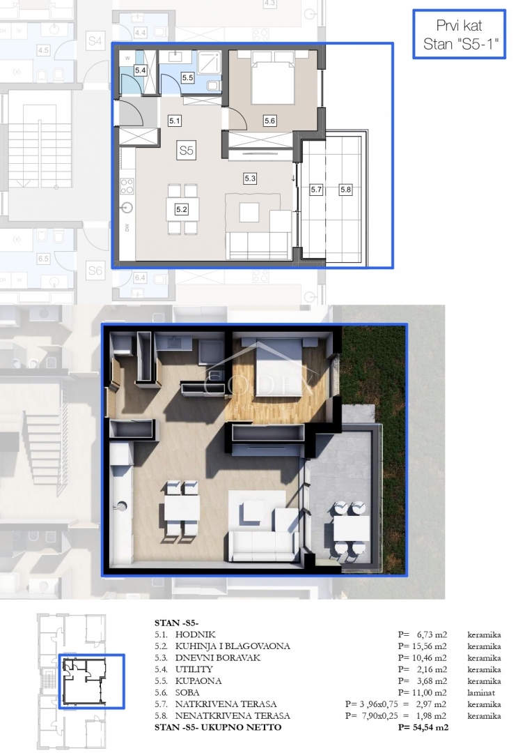 Apartmán Na predaj -  Labin