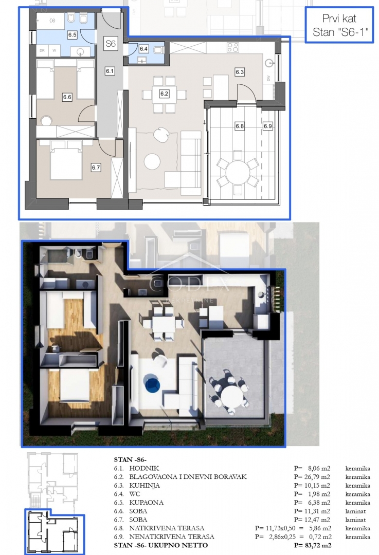 Apartmán Na predaj -  Labin