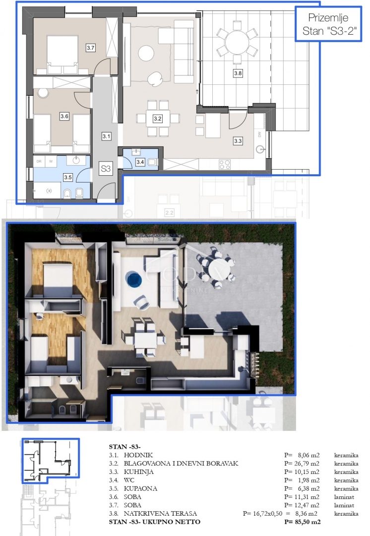 Apartmán Na predaj -  Labin