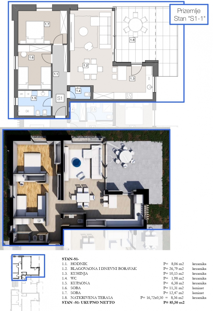 Apartmán Na predaj -  Labin