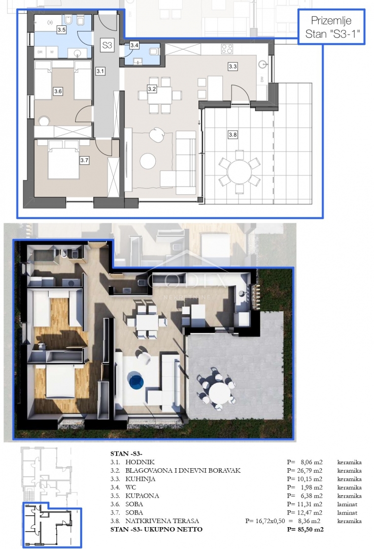 Apartmán Na predaj -  Labin