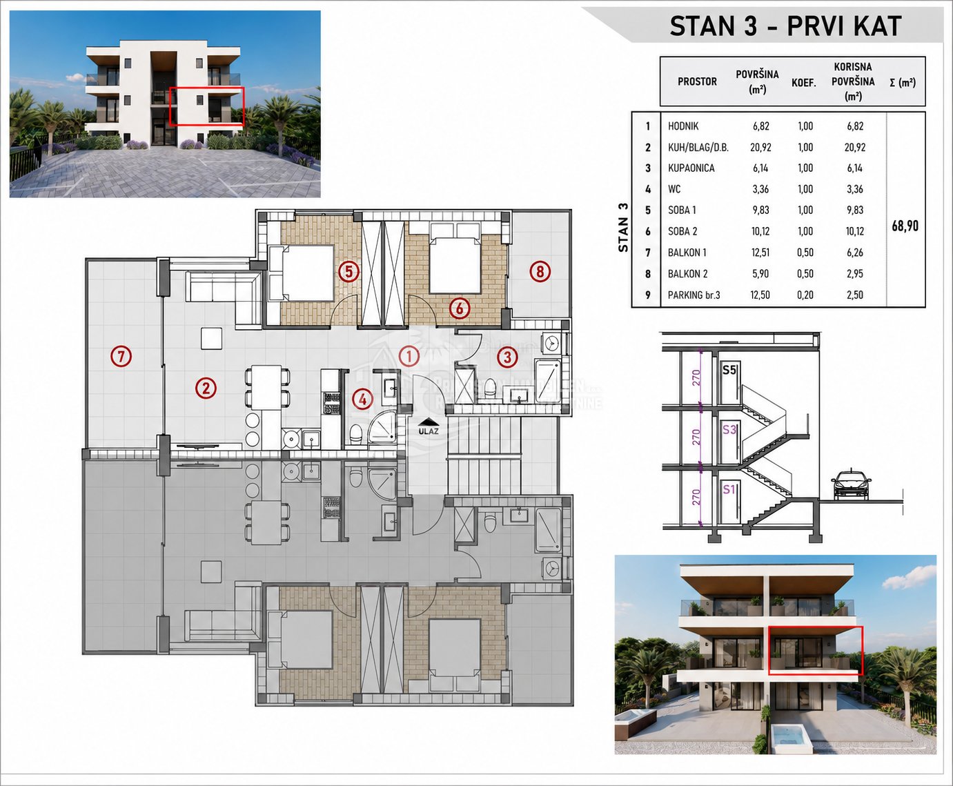 Apartma Naprodaj - Šibensko-kninska Rogoznica