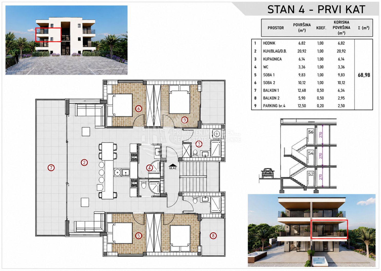 Apartma Naprodaj - Šibensko-kninska Rogoznica