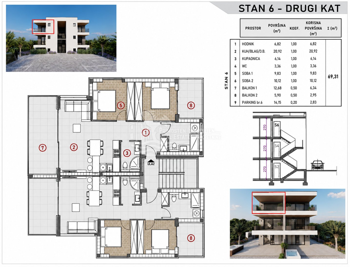 Apartma Naprodaj - Šibensko-kninska Rogoznica