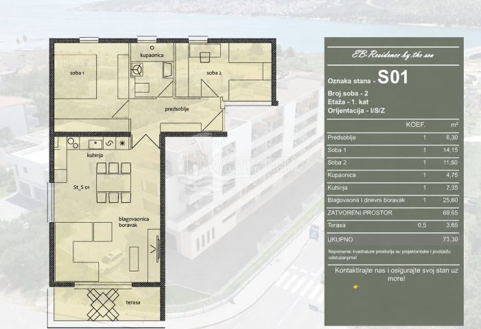 Apartment Zu verkaufen - Splitsko-dalmatinska Trogir - foto 3/16