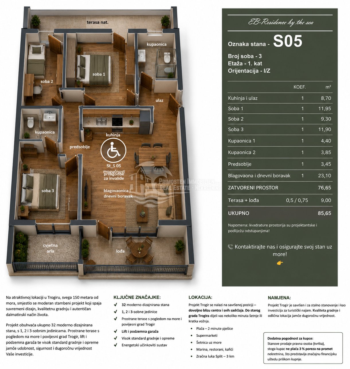 Apartment Zu verkaufen - Splitsko-dalmatinska Trogir