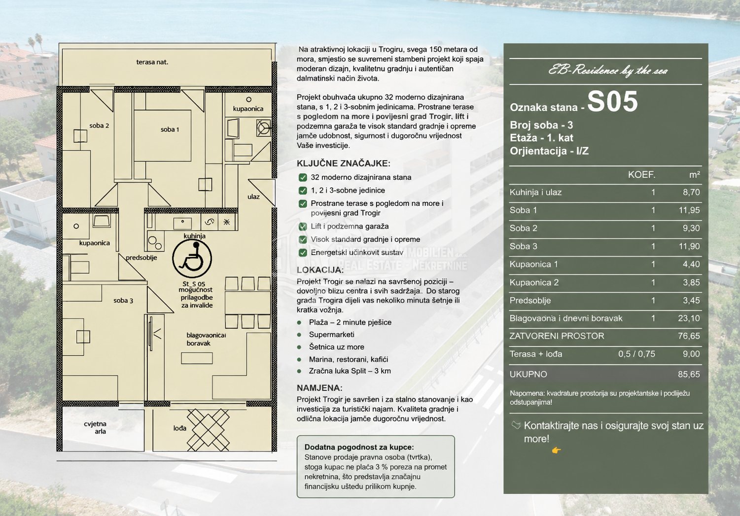 Apartment Zu verkaufen - Splitsko-dalmatinska Trogir
