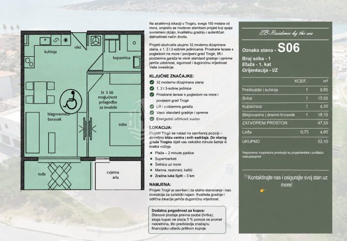 Apartment Zu verkaufen - Splitsko-dalmatinska Trogir - foto 3/15
