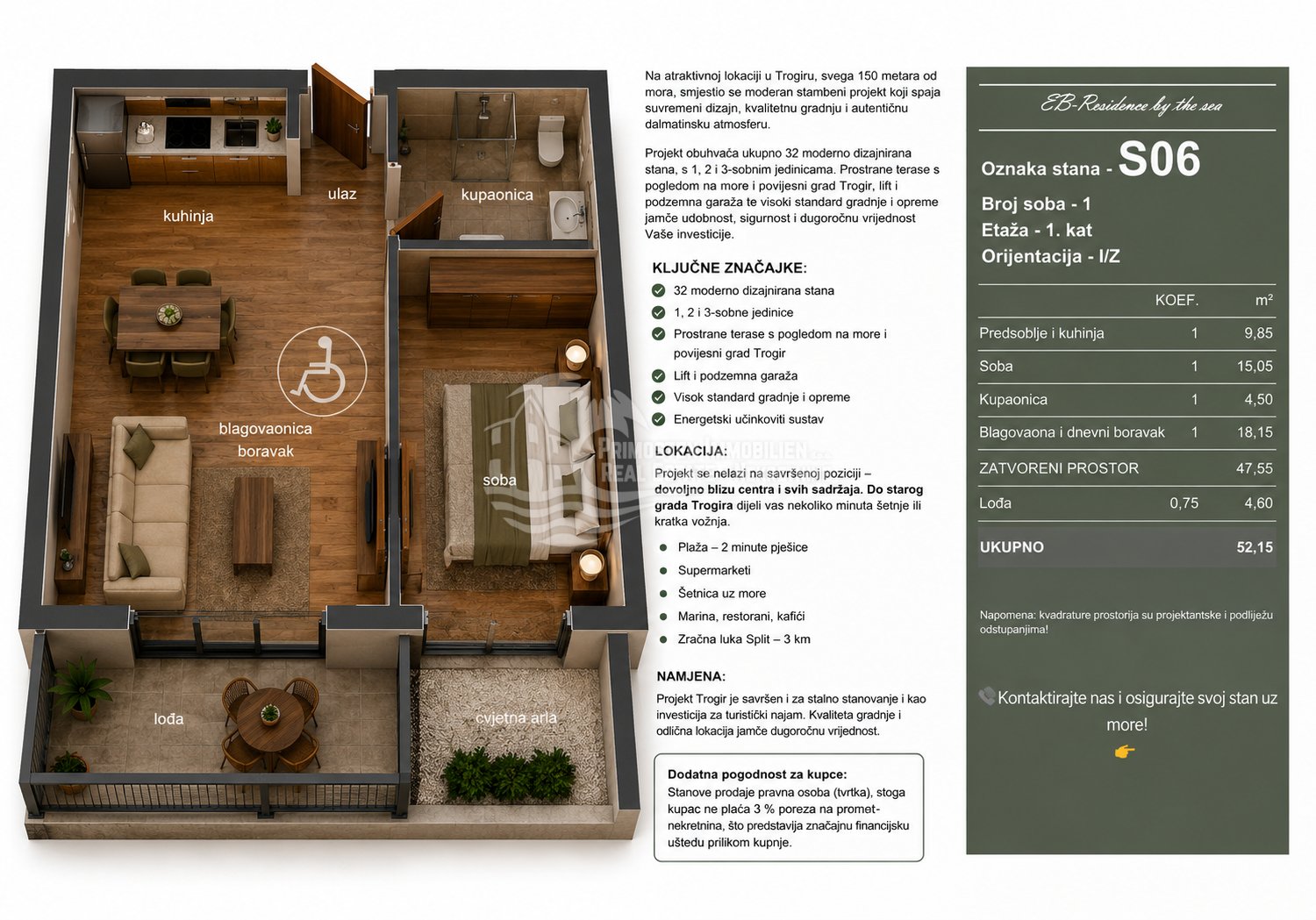 Apartment Zu verkaufen - Splitsko-dalmatinska Trogir
