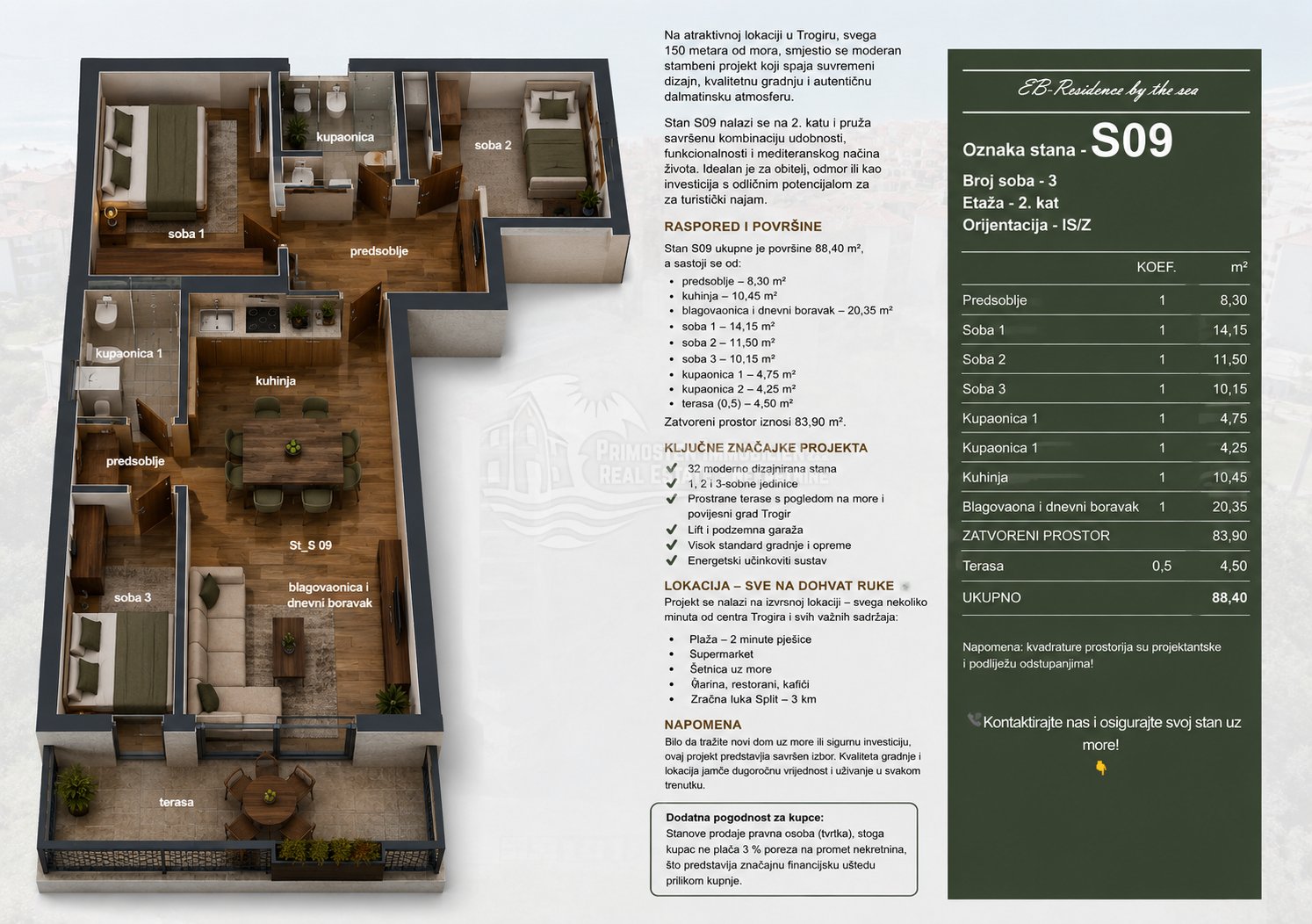 Apartment Zu verkaufen - Splitsko-dalmatinska Trogir
