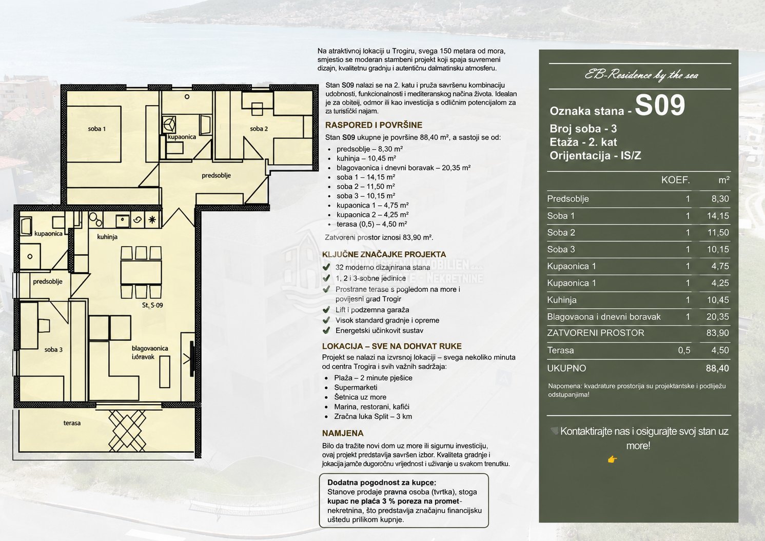 Apartment Zu verkaufen - Splitsko-dalmatinska Trogir