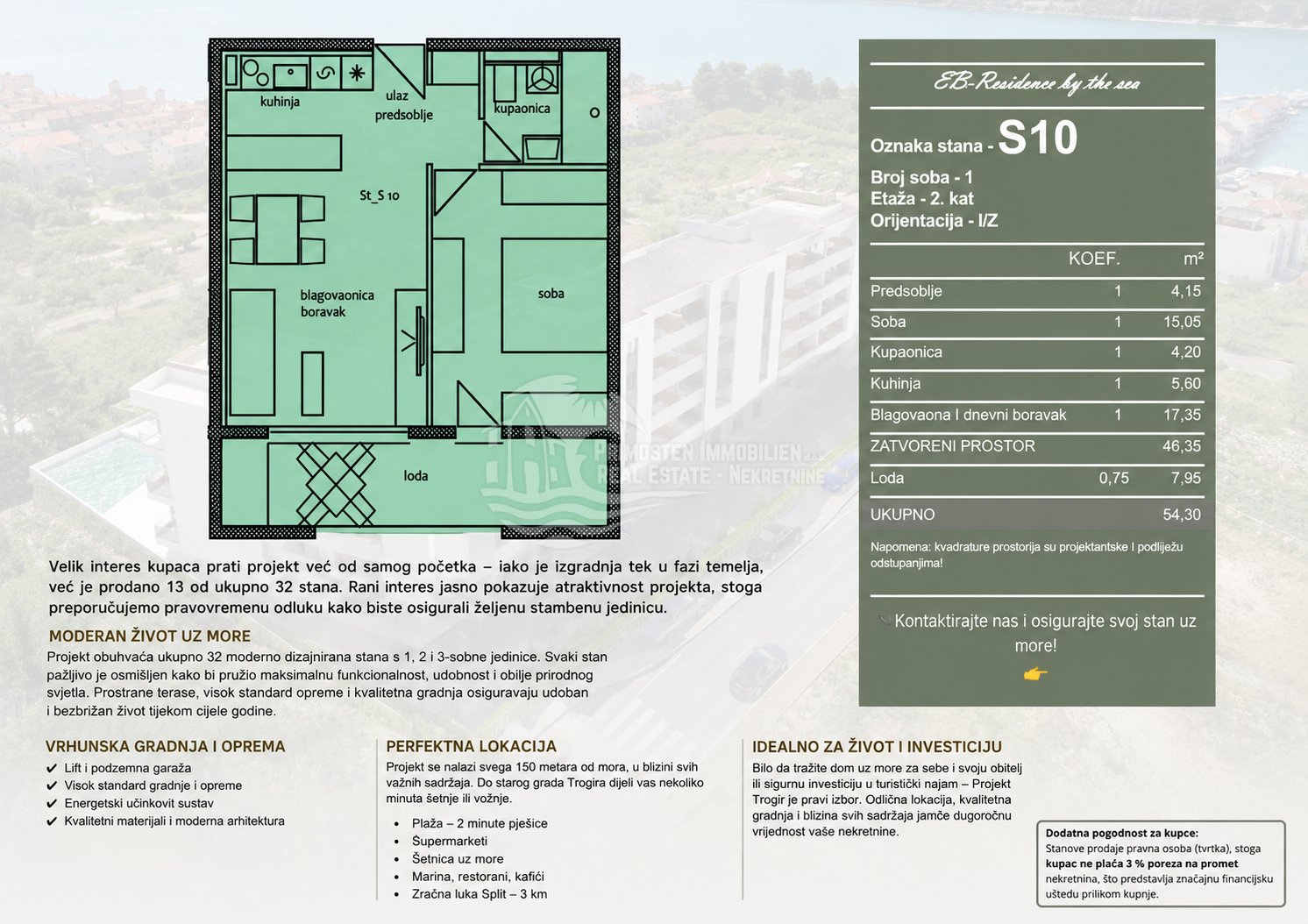 Apartment Zu verkaufen - Splitsko-dalmatinska Trogir