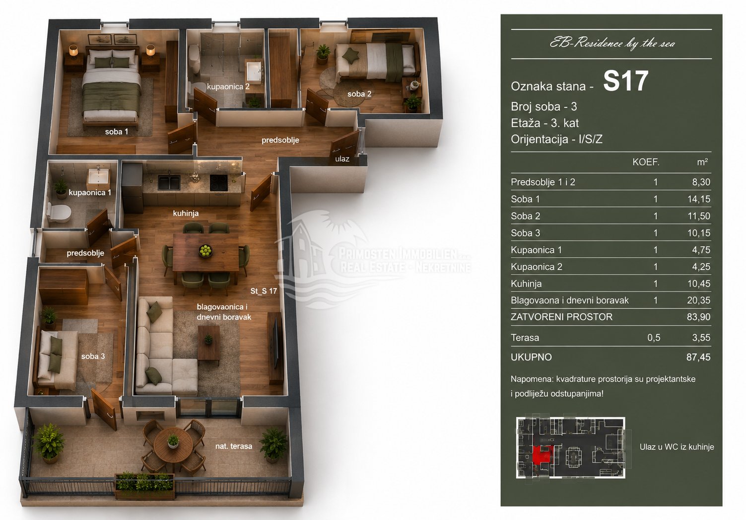 Apartment Zu verkaufen - Splitsko-dalmatinska Trogir - foto 1/20