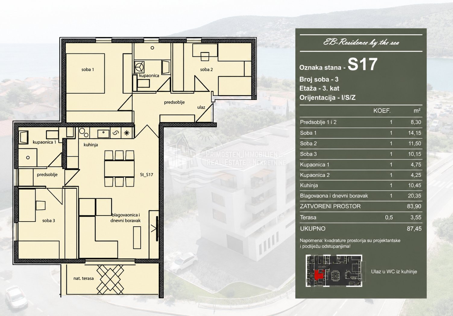 Apartment Zu verkaufen - Splitsko-dalmatinska Trogir