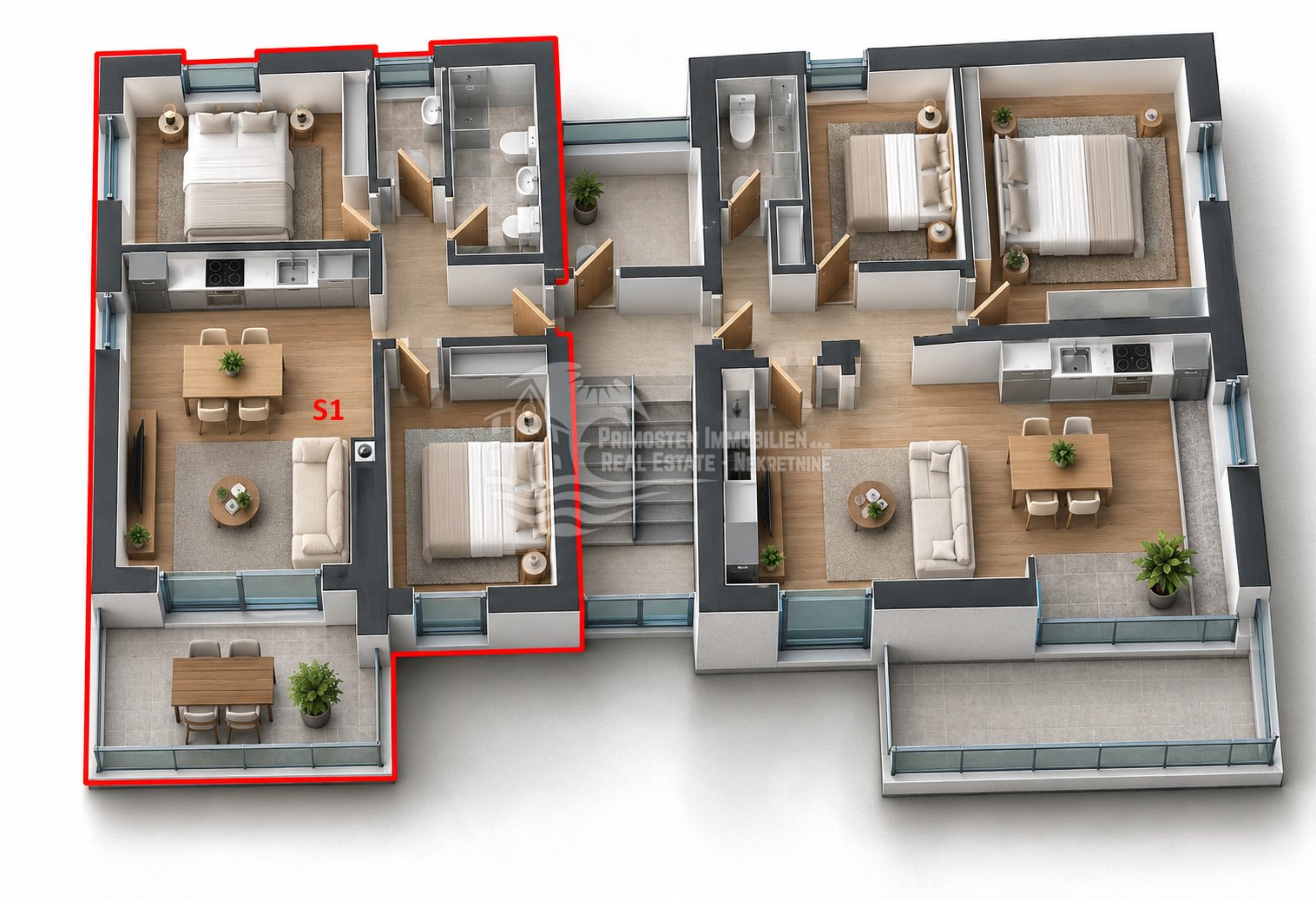 Apartment Zu verkaufen - Šibensko-kninska Brodarica