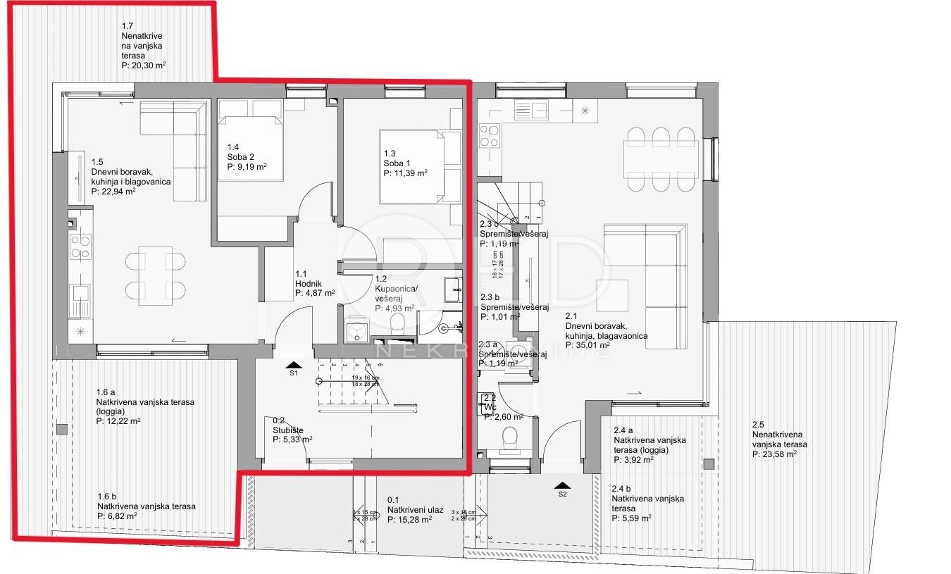 Apartma Naprodaj - Zadarska Povljana