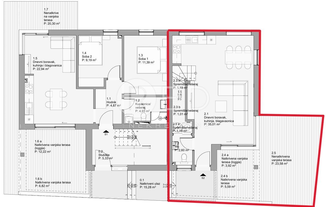 Apartma Naprodaj - Zadarska Povljana