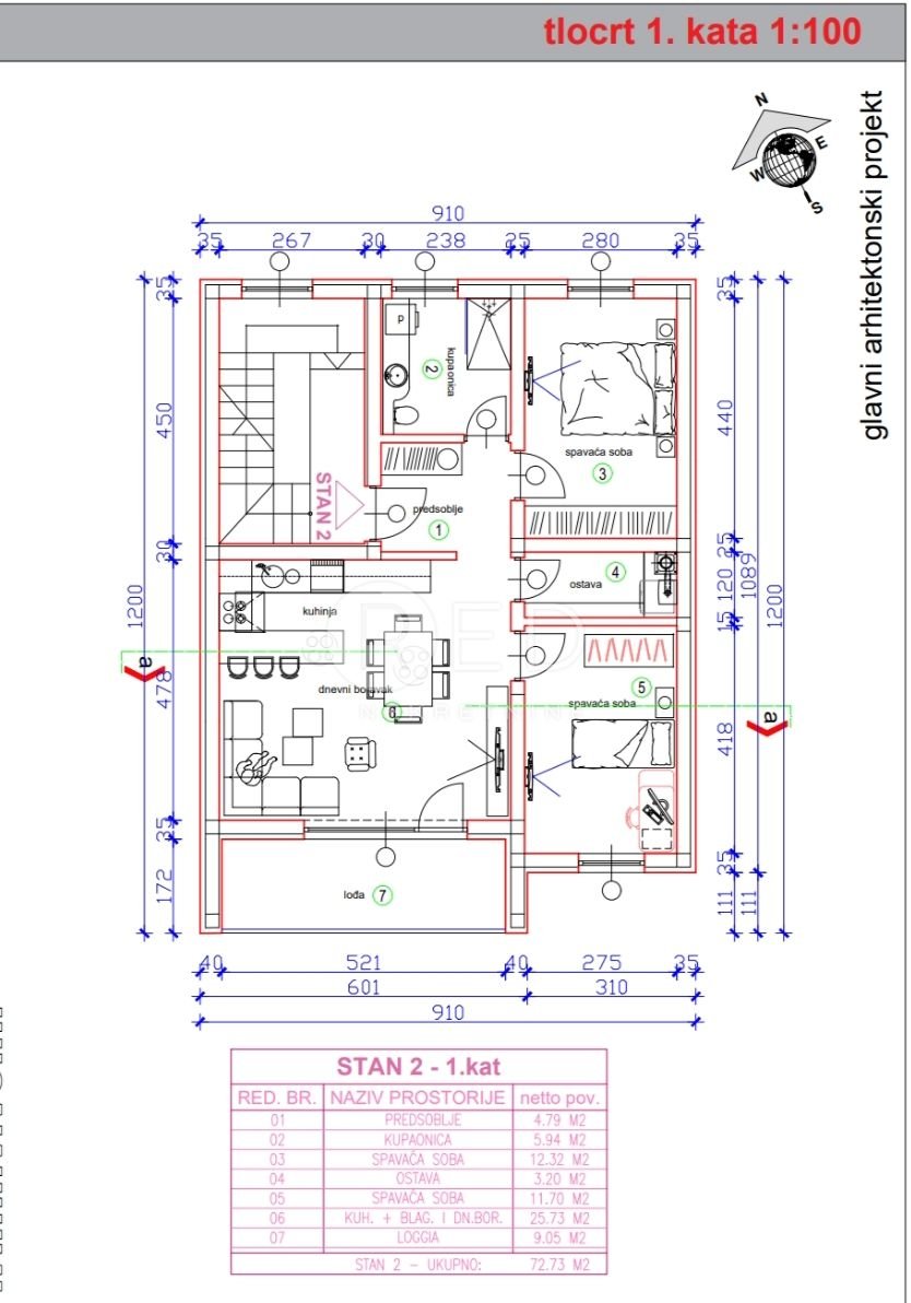 Apartma Na predaj - Osječko-baranjska Osijek - foto 1/3