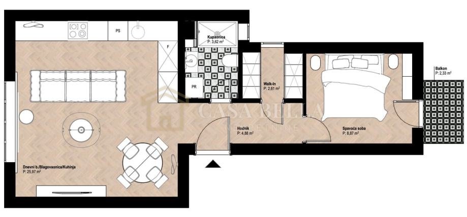 Apartma Na predaj - Grad Zagreb Trešnjevka - foto 1/4