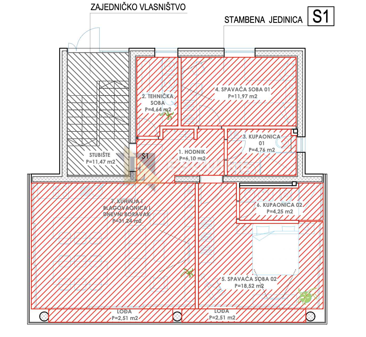 Apartment Zu verkaufen -  Diklo