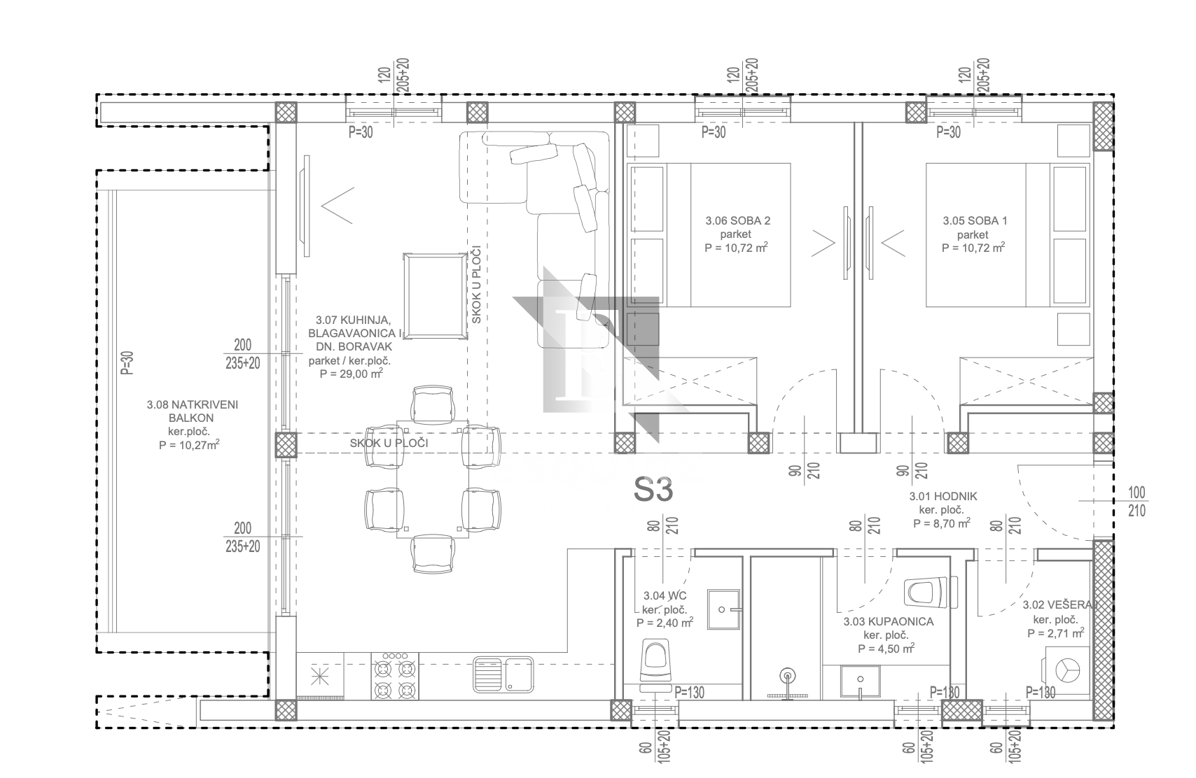 Apartment Zu verkaufen - Zadarska Kožino