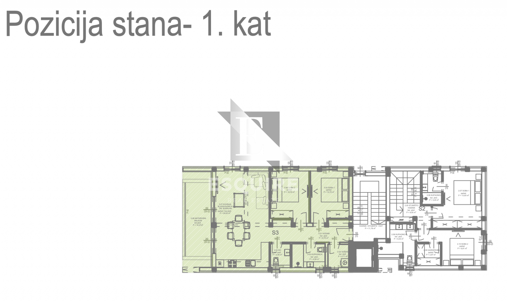 Apartment Zu verkaufen - Zadarska Kožino