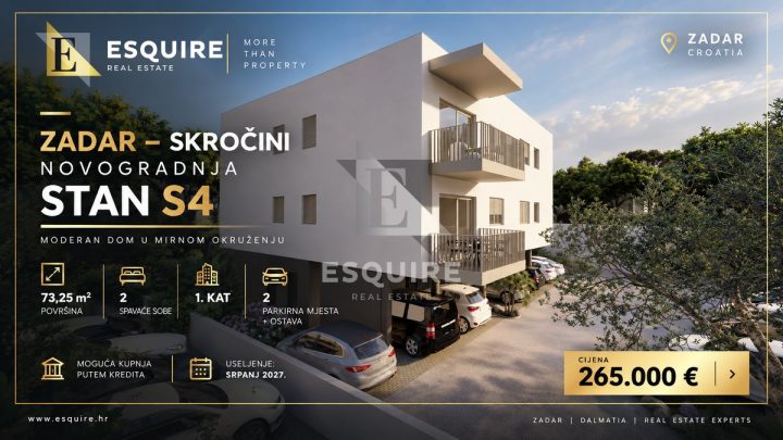 Apartmán na predaj 73 m² – Zadar