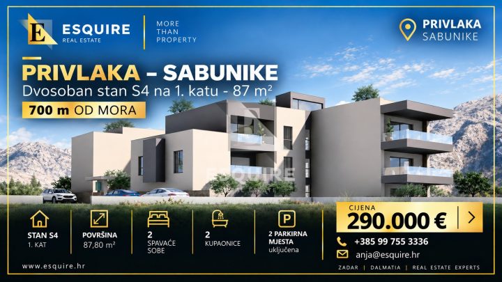 Apartment zu verkaufen 87 m² – Privlaka