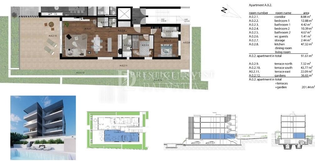 Appartement À vendre - Splitsko-dalmatinska Seget Donji