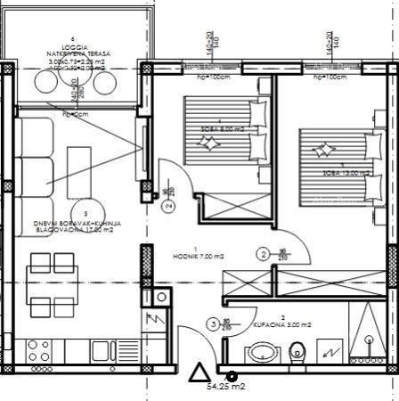Apartmán na predaj 54 m² – Veli Vrh