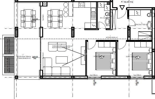 Stan na prodaju 86 m² – Veli Vrh