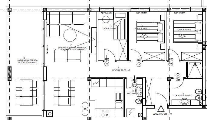 Flat for sale 85 m² – Veli Vrh