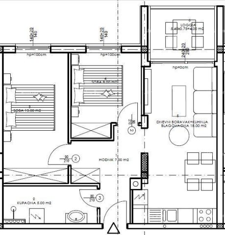 Flat for sale 55 m² – Veli Vrh